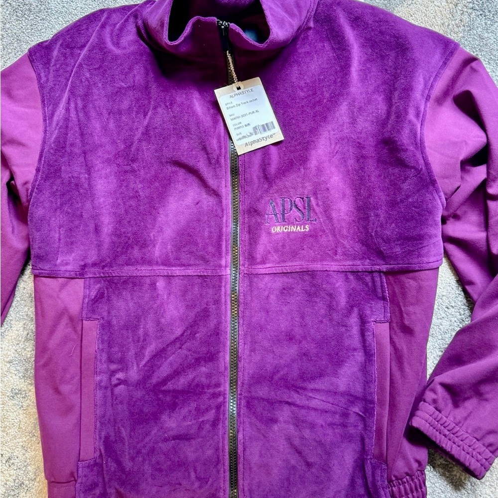 ALPHASTYLE Biham Zip Track Jacket XL-NWT-SAMPLE-